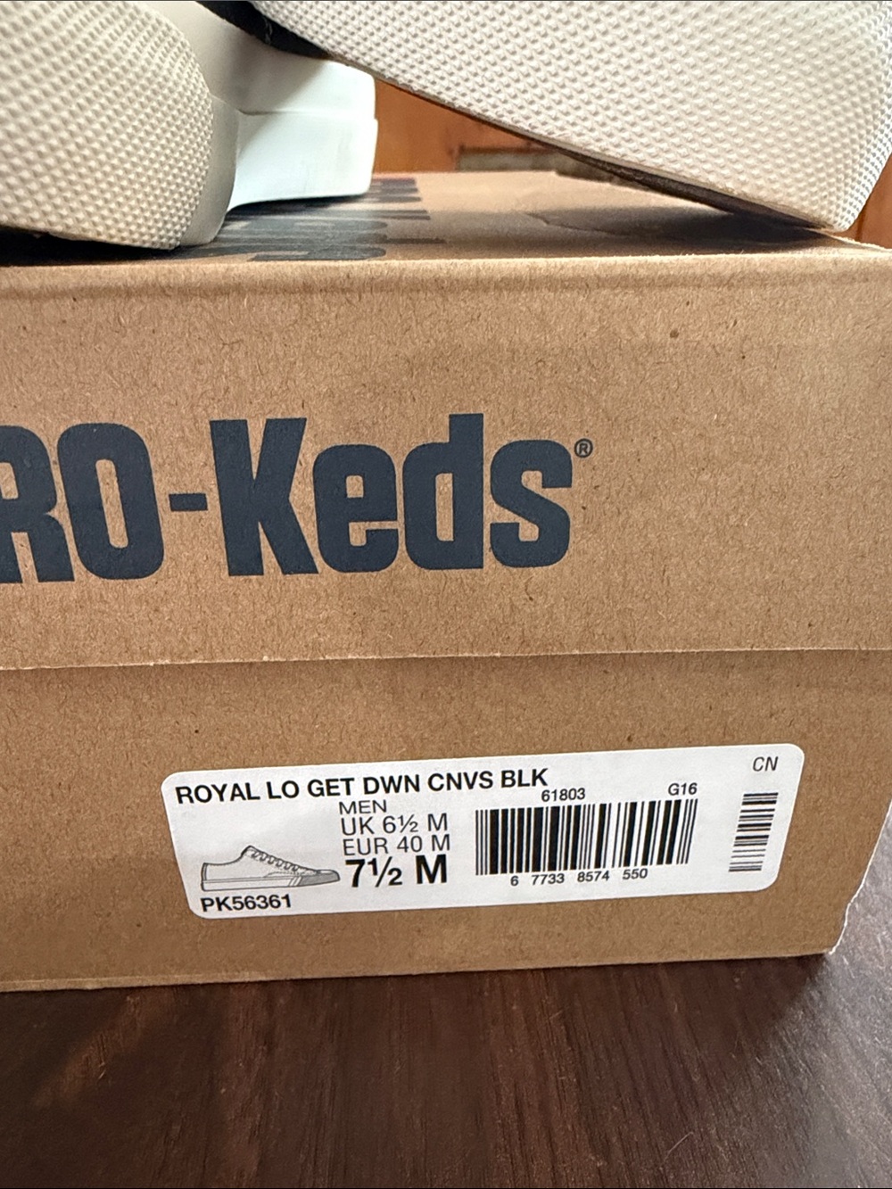 NIB PRO-Keds Royal Lo Get Down Canvas Black Sneakers Mens 7.5 - Picture 3 of 7
